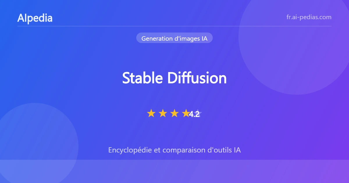 Avis Stable Diffusion 2026 : tarifs, fonctionnalités, avantages et ...