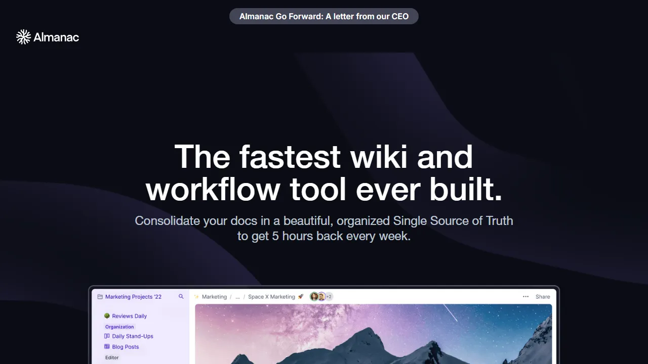 Almanac capture d'ecran