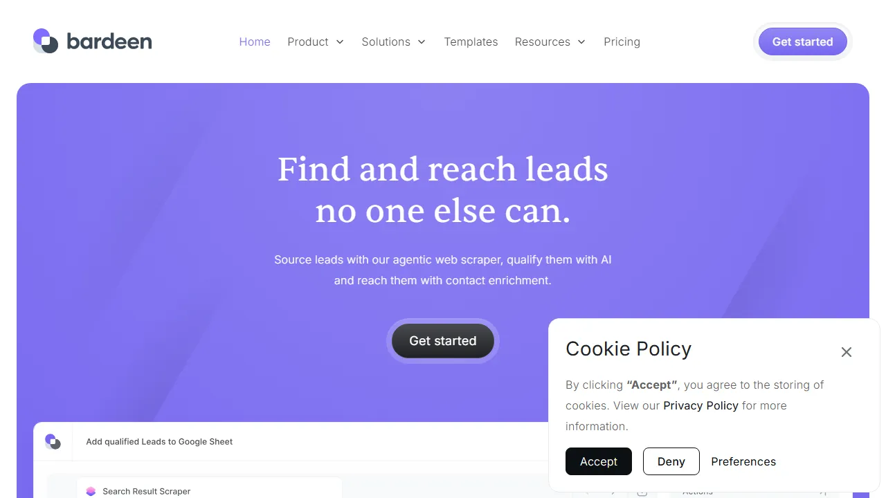 Bardeen AI capture d'ecran