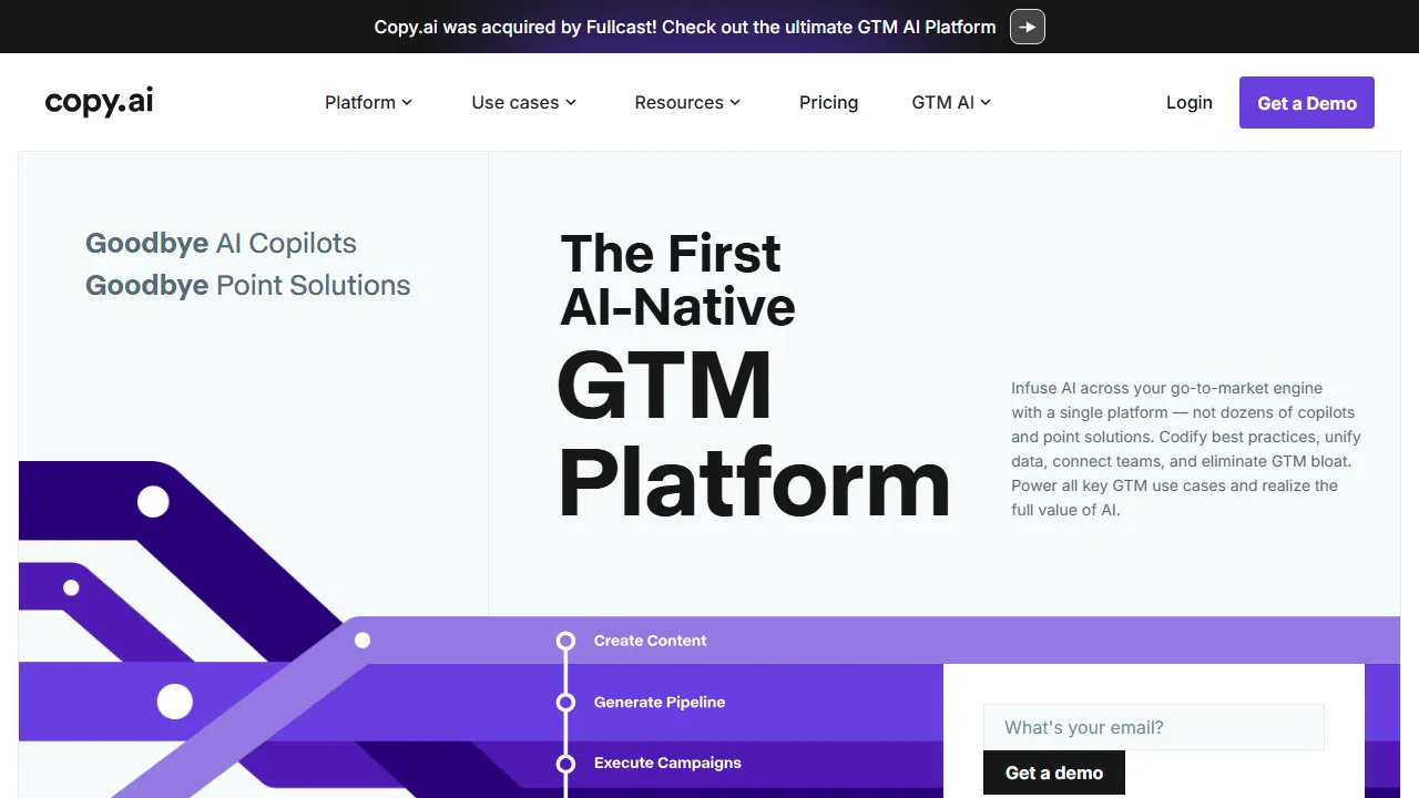 Copy.ai capture d'ecran