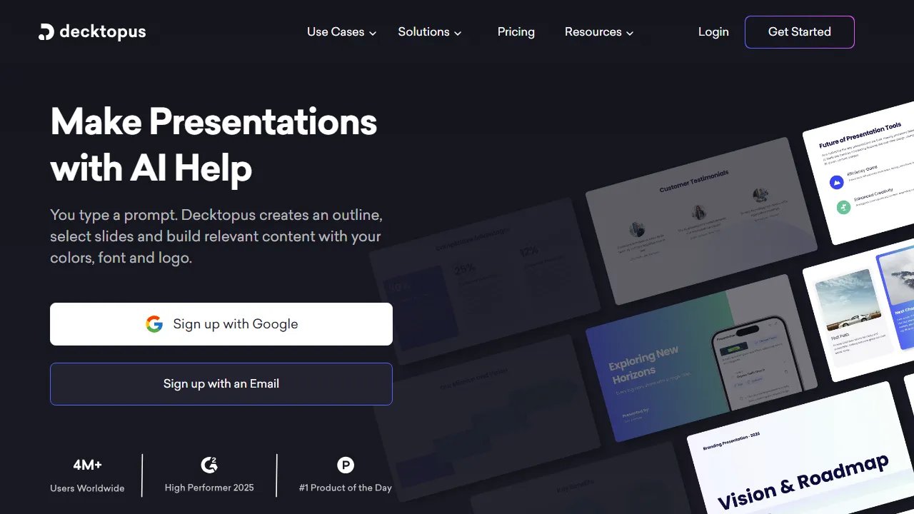 Decktopus AI capture d'ecran