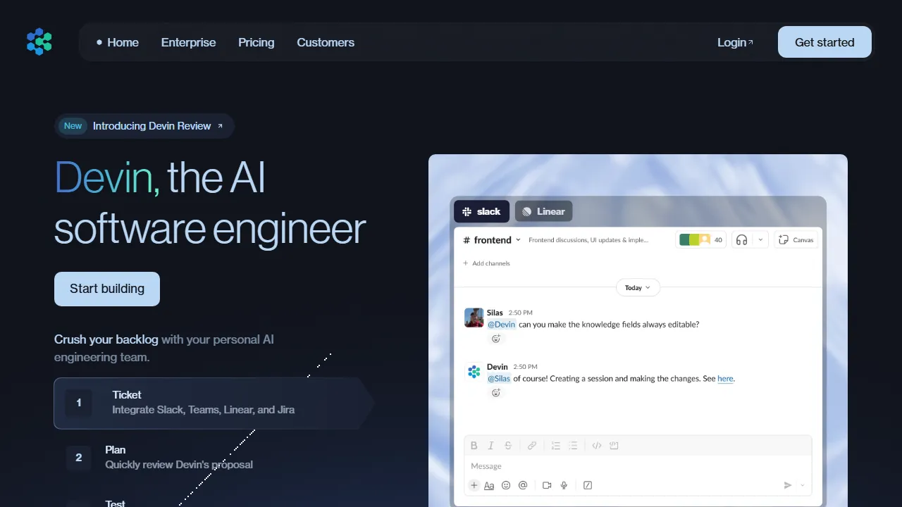 Devin capture d'ecran