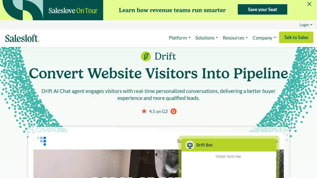 Drift (Salesloft) capture d'ecran