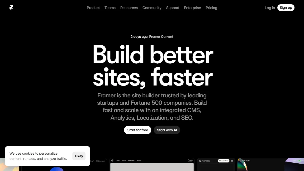 Framer AI capture d'ecran