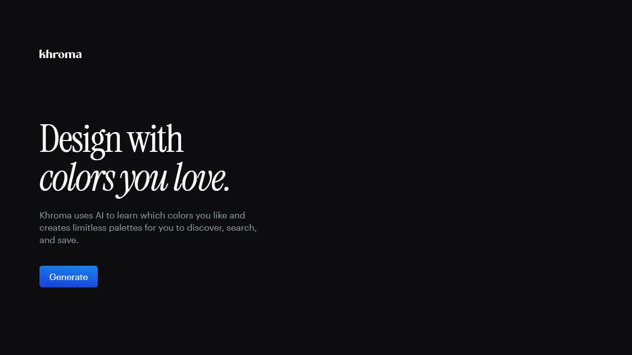 Khroma capture d'ecran