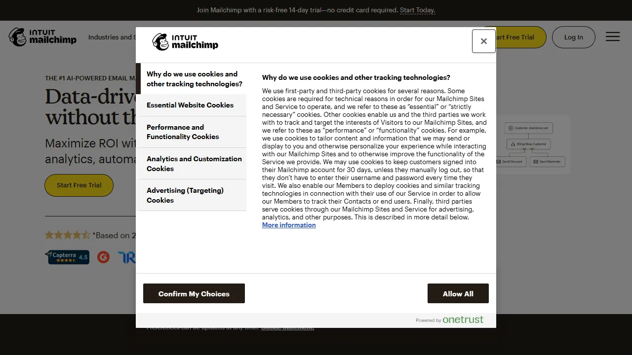Mailchimp AI capture d'ecran