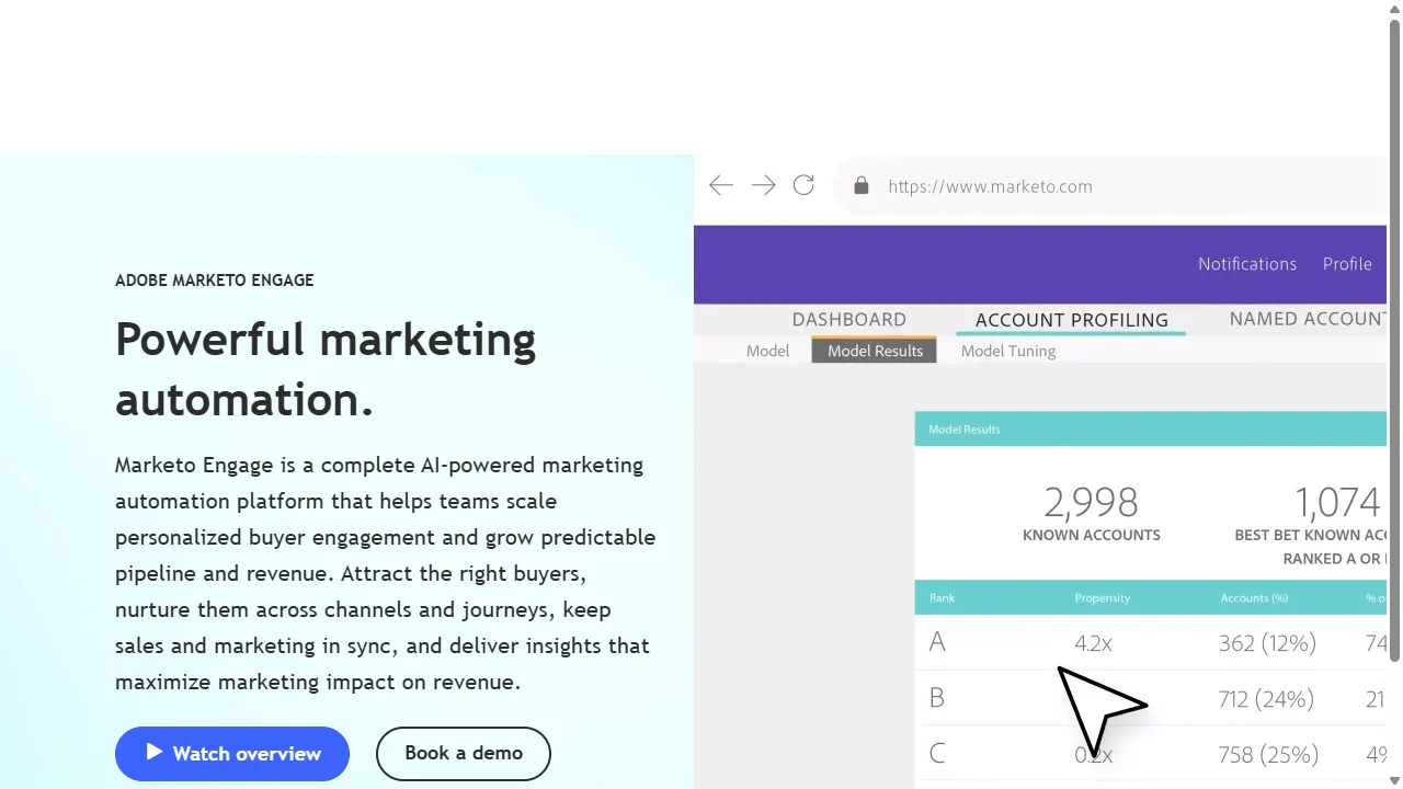 Marketo Engage capture d'ecran