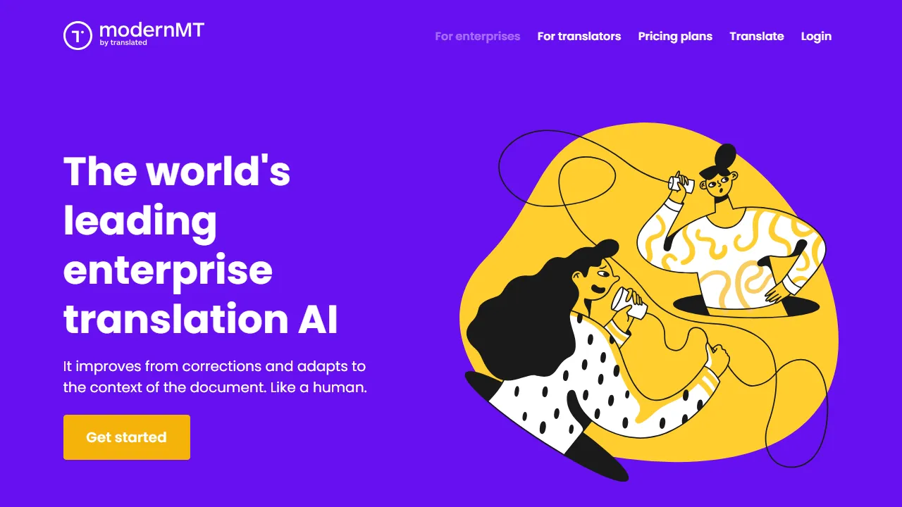 Translated (ModernMT) capture d'ecran