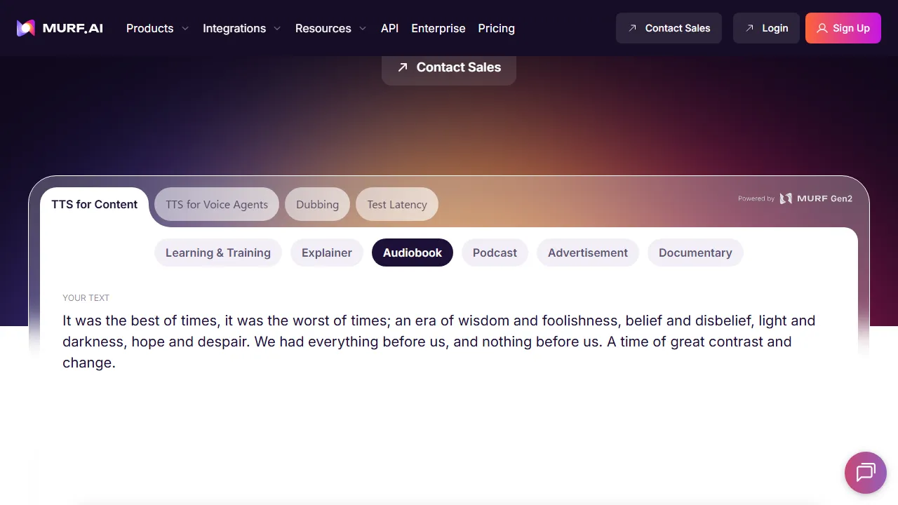 Murf AI capture d'ecran