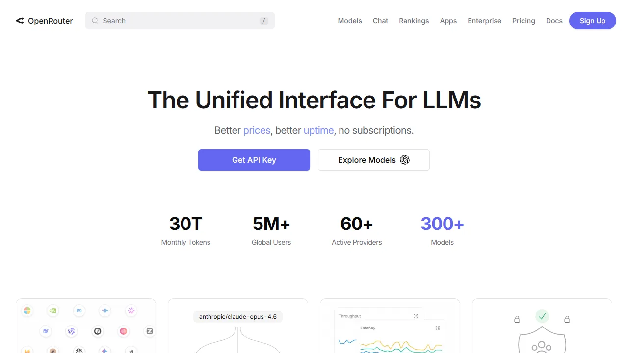 OpenRouter capture d'ecran