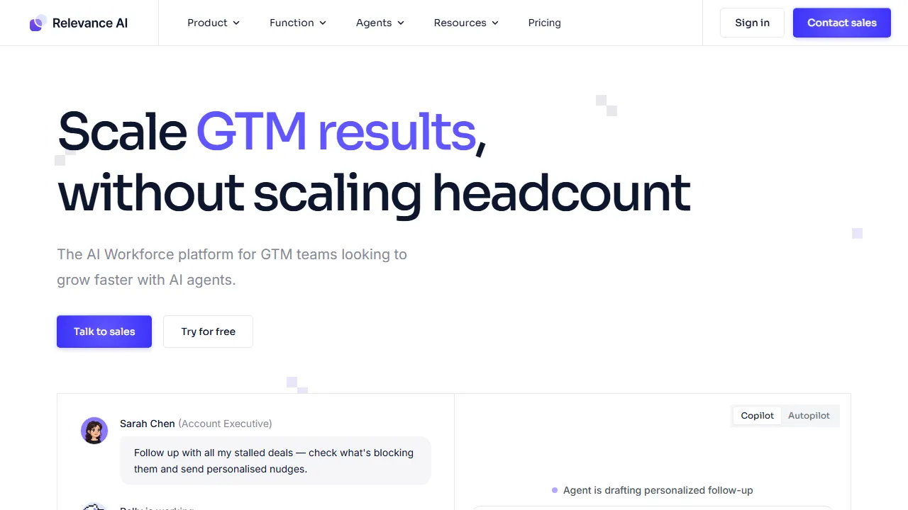 Relevance AI capture d'ecran