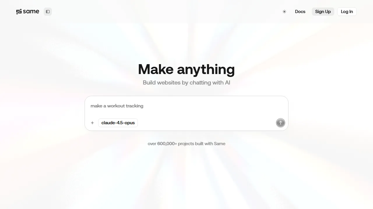 Same.dev capture d'ecran