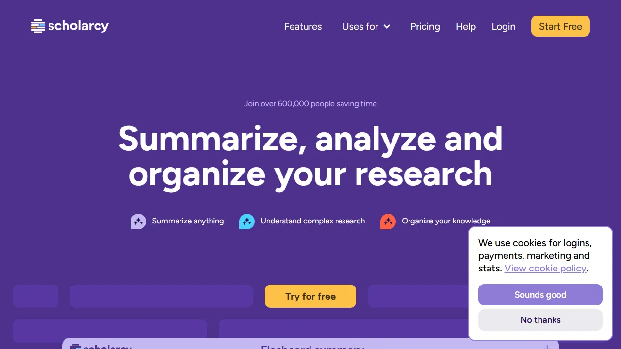 Scholarcy capture d'ecran