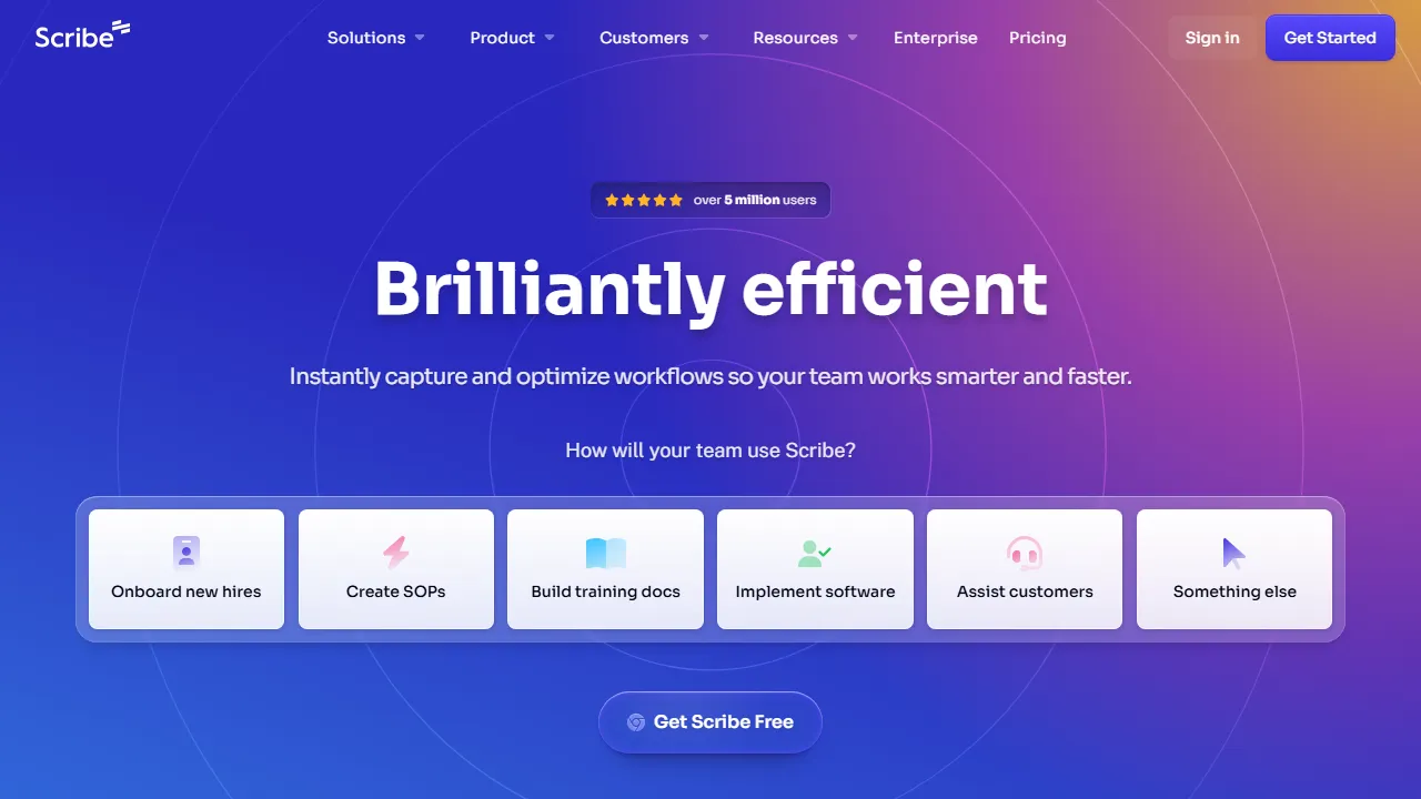 Scribe capture d'ecran