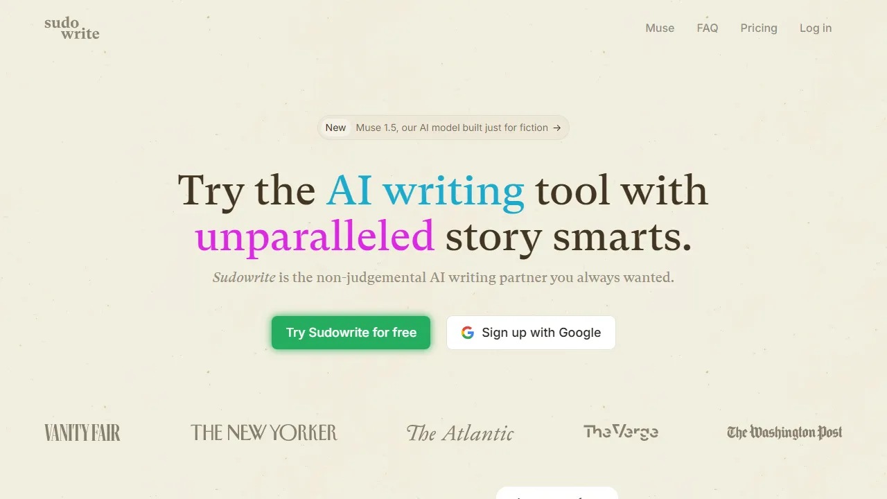 Sudowrite capture d'ecran