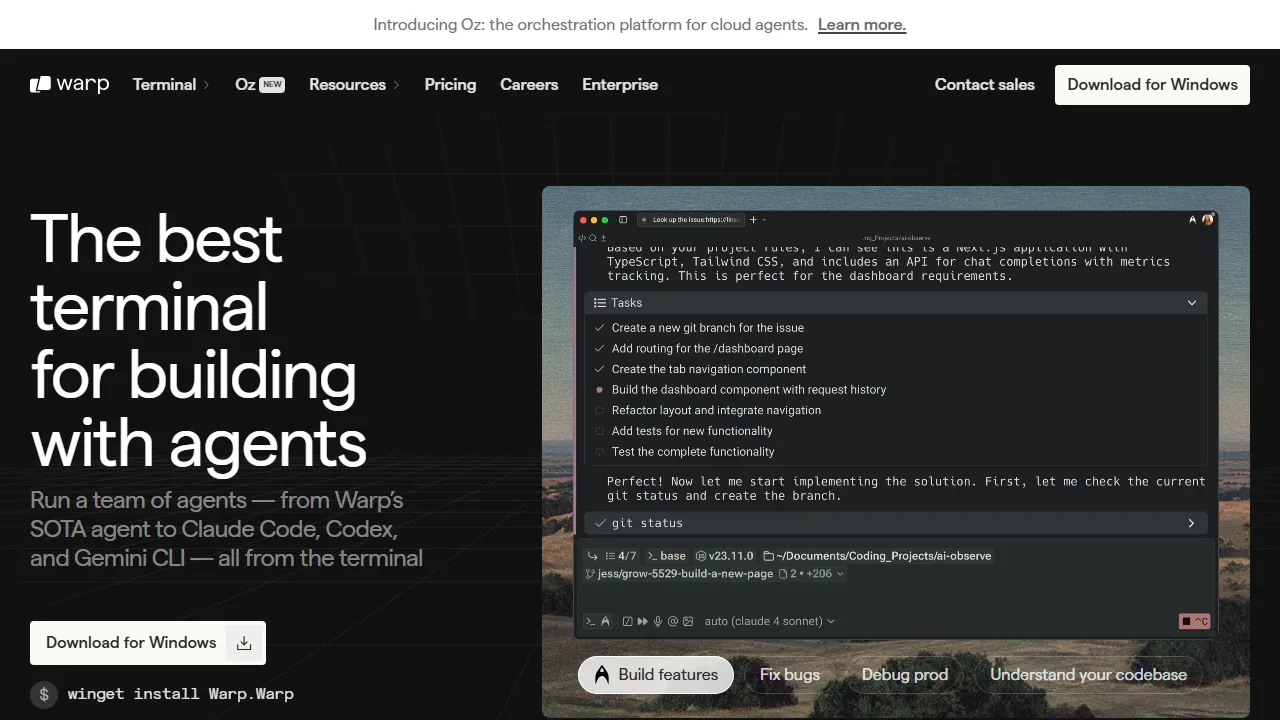 Warp capture d'ecran