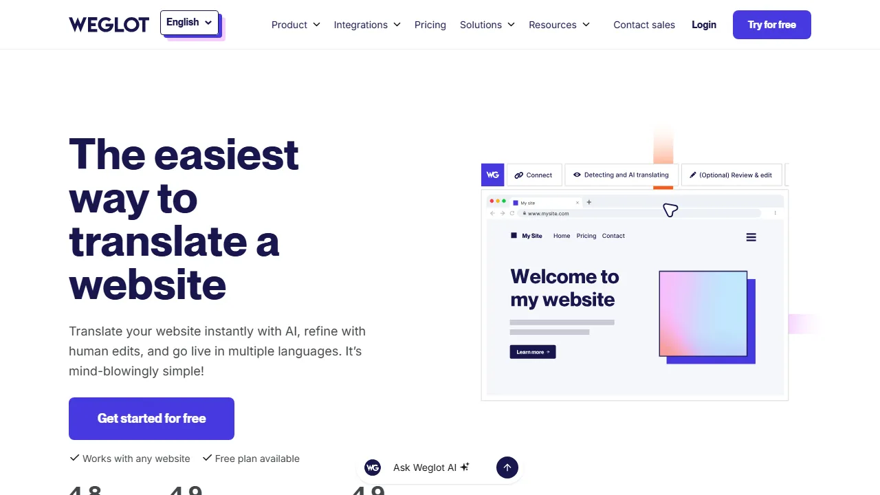 Weglot capture d'ecran