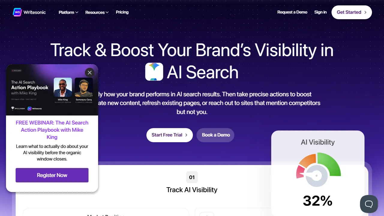 Writesonic capture d'ecran