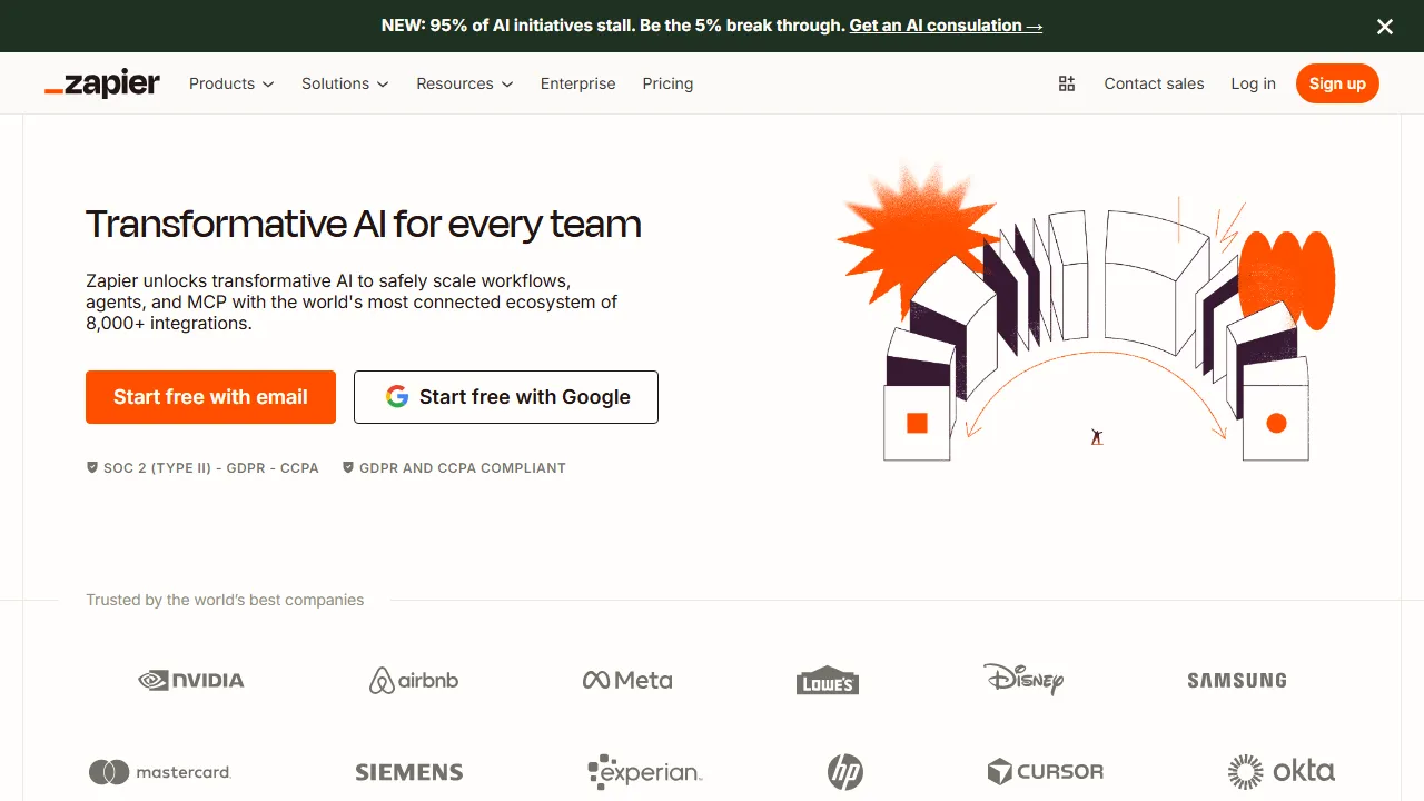 Zapier AI capture d'ecran